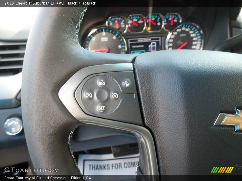 Black / Jet Black 2019 Chevrolet Suburban LT 4WD