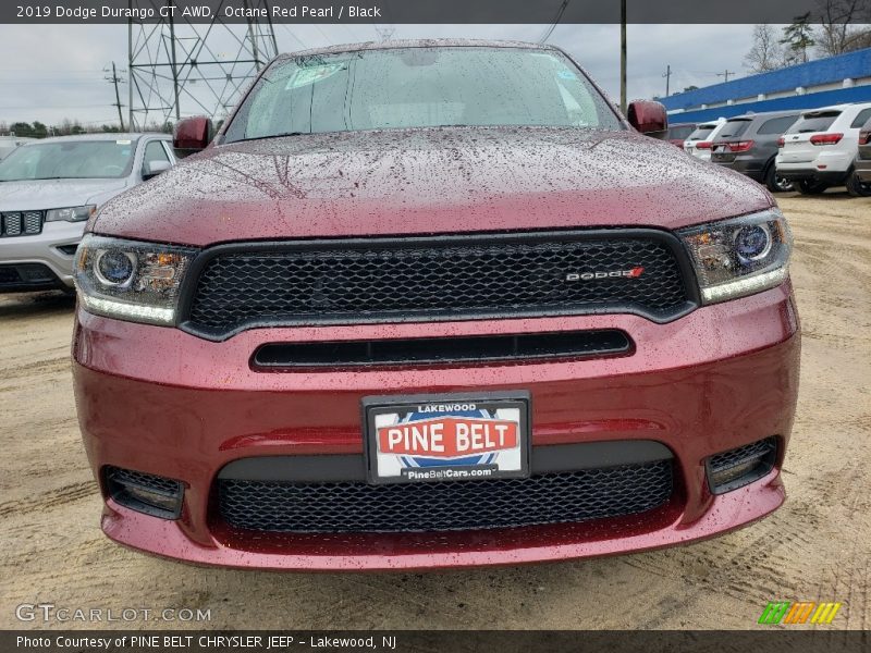 Octane Red Pearl / Black 2019 Dodge Durango GT AWD