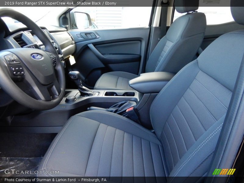 Front Seat of 2019 Ranger STX SuperCrew 4x4