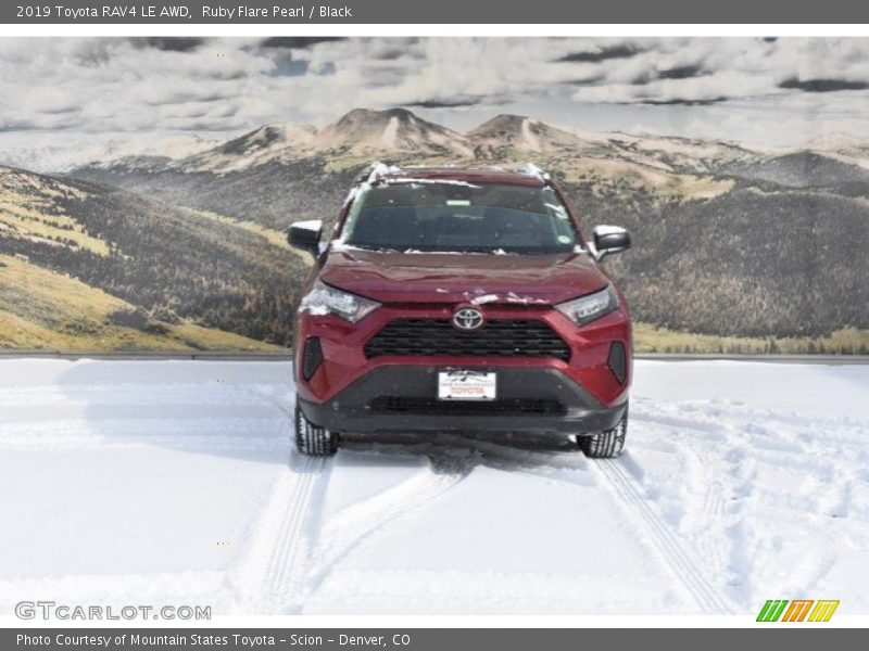 Ruby Flare Pearl / Black 2019 Toyota RAV4 LE AWD
