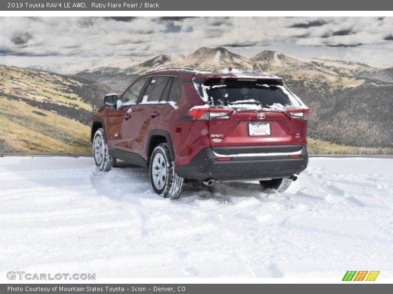 Ruby Flare Pearl / Black 2019 Toyota RAV4 LE AWD