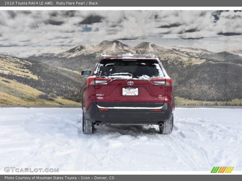 Ruby Flare Pearl / Black 2019 Toyota RAV4 LE AWD