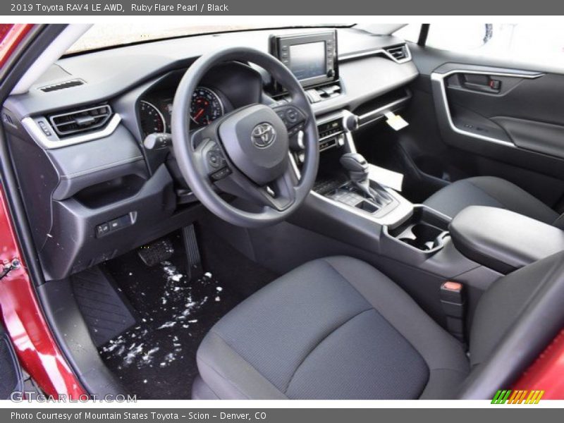 Ruby Flare Pearl / Black 2019 Toyota RAV4 LE AWD