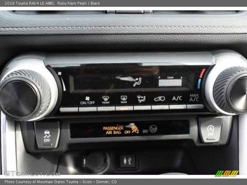 Ruby Flare Pearl / Black 2019 Toyota RAV4 LE AWD