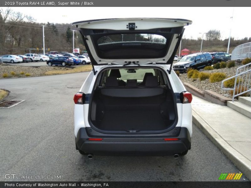 Super White / Black 2019 Toyota RAV4 LE AWD