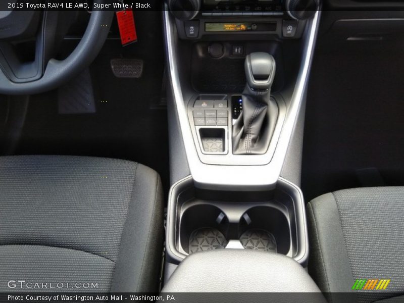 Super White / Black 2019 Toyota RAV4 LE AWD