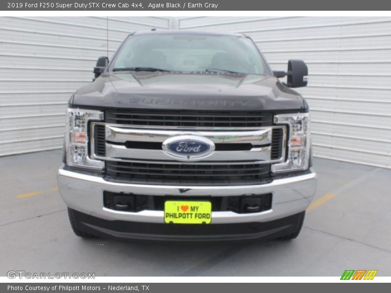 Agate Black / Earth Gray 2019 Ford F250 Super Duty STX Crew Cab 4x4