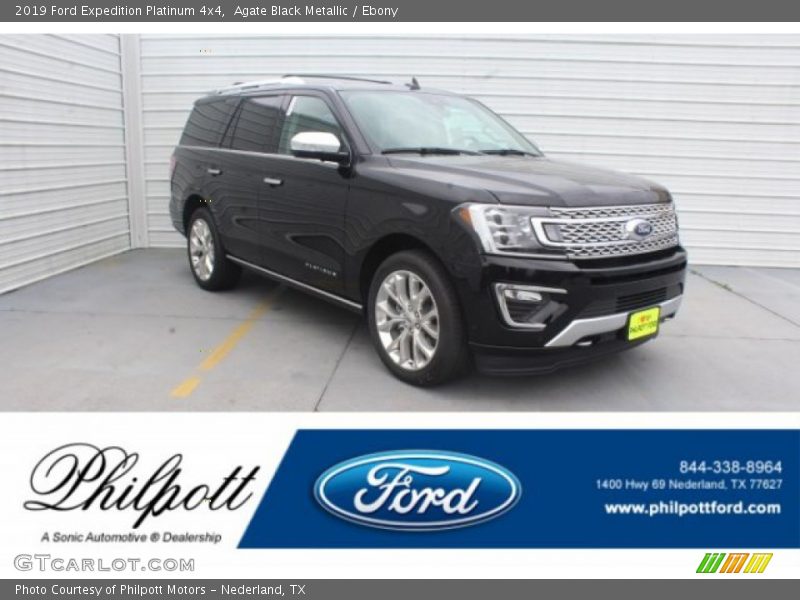 Agate Black Metallic / Ebony 2019 Ford Expedition Platinum 4x4