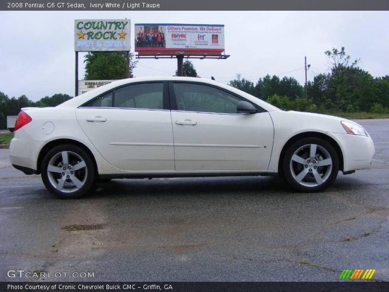 Ivory White / Light Taupe 2008 Pontiac G6 GT Sedan