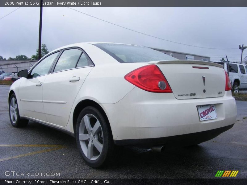 Ivory White / Light Taupe 2008 Pontiac G6 GT Sedan