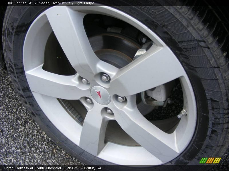Ivory White / Light Taupe 2008 Pontiac G6 GT Sedan