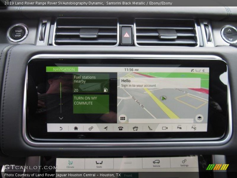 Navigation of 2019 Range Rover SVAutobiography Dynamic