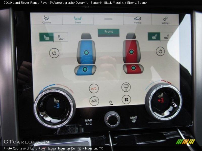 Controls of 2019 Range Rover SVAutobiography Dynamic