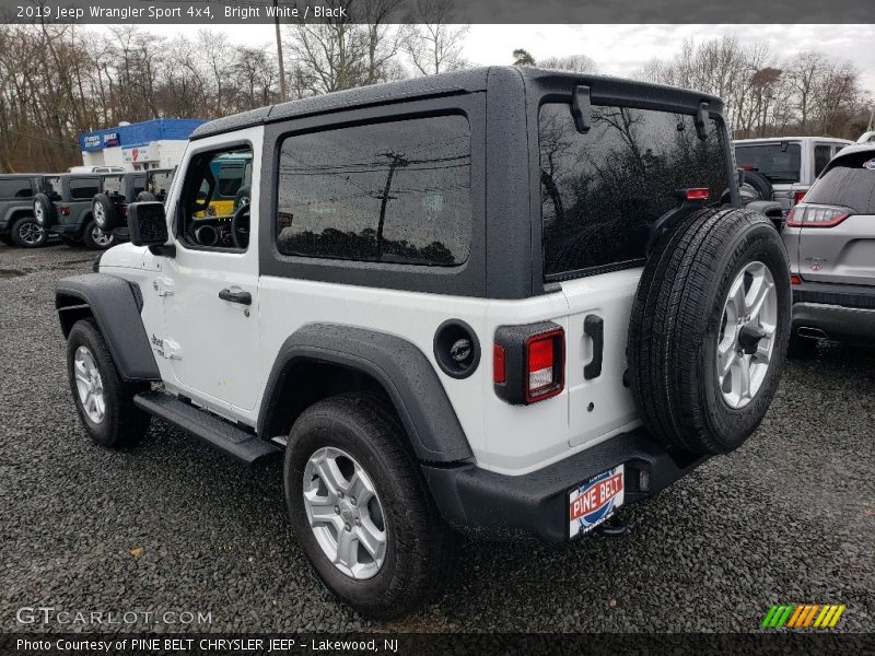 Bright White / Black 2019 Jeep Wrangler Sport 4x4
