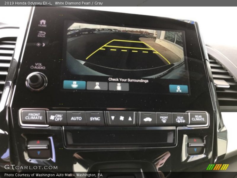 White Diamond Pearl / Gray 2019 Honda Odyssey EX-L