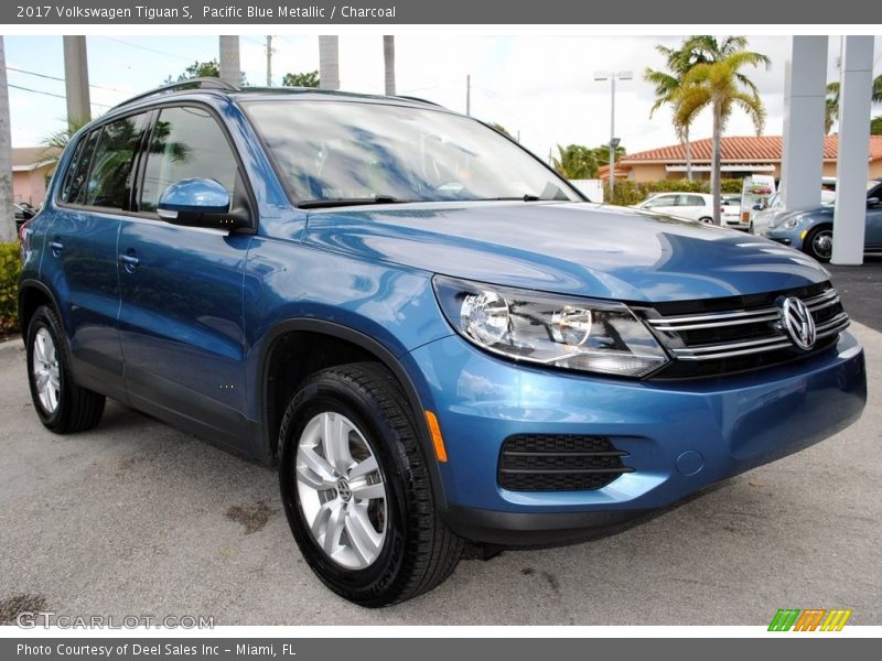 Pacific Blue Metallic / Charcoal 2017 Volkswagen Tiguan S