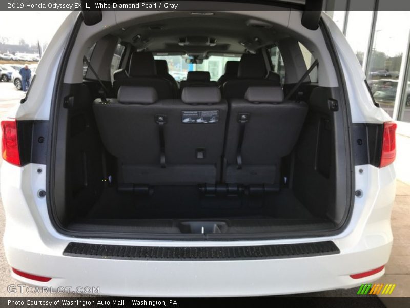 White Diamond Pearl / Gray 2019 Honda Odyssey EX-L