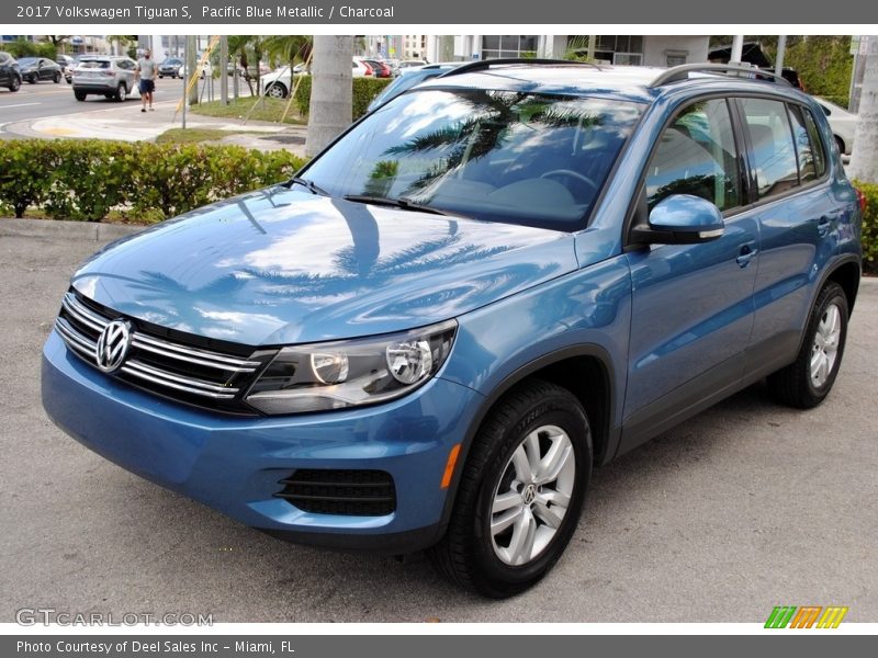 Pacific Blue Metallic / Charcoal 2017 Volkswagen Tiguan S