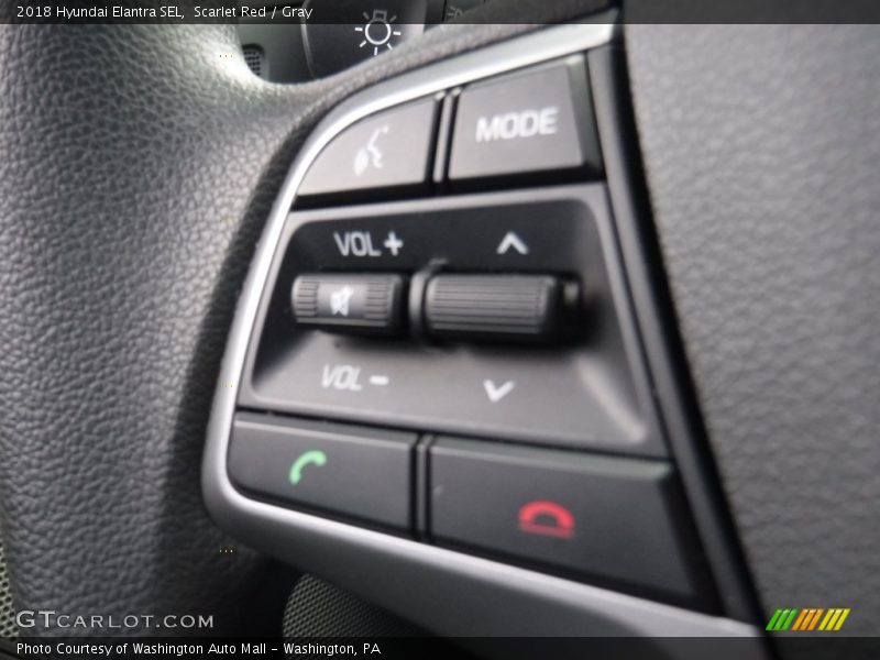 Scarlet Red / Gray 2018 Hyundai Elantra SEL