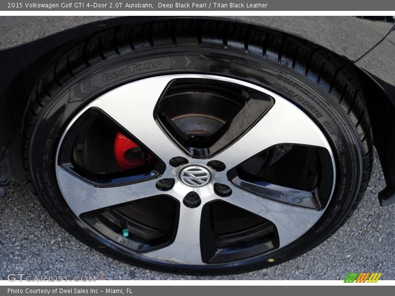 Deep Black Pearl / Titan Black Leather 2015 Volkswagen Golf GTI 4-Door 2.0T Autobahn