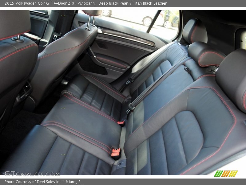 Deep Black Pearl / Titan Black Leather 2015 Volkswagen Golf GTI 4-Door 2.0T Autobahn
