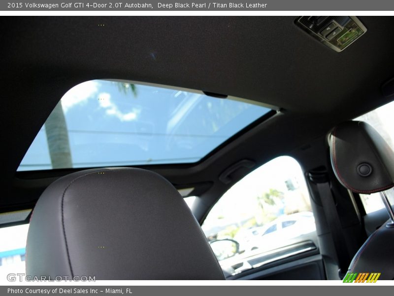 Deep Black Pearl / Titan Black Leather 2015 Volkswagen Golf GTI 4-Door 2.0T Autobahn