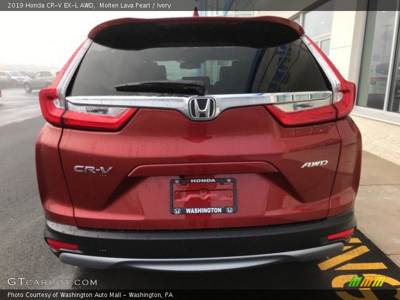 Molten Lava Pearl / Ivory 2019 Honda CR-V EX-L AWD
