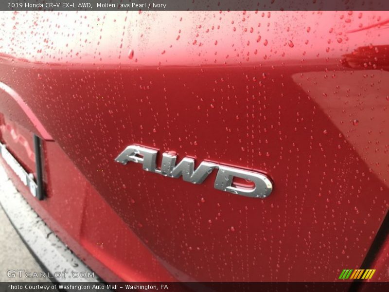 Molten Lava Pearl / Ivory 2019 Honda CR-V EX-L AWD