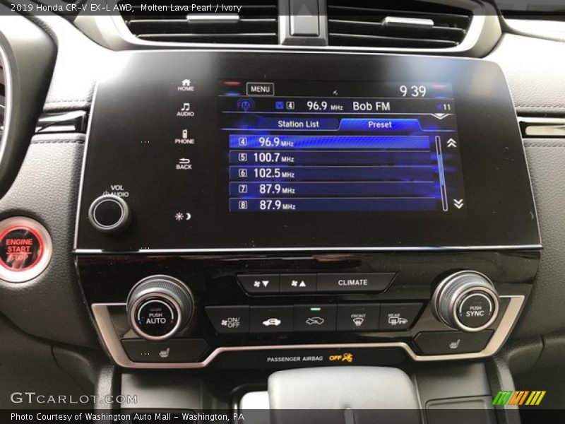 Controls of 2019 CR-V EX-L AWD