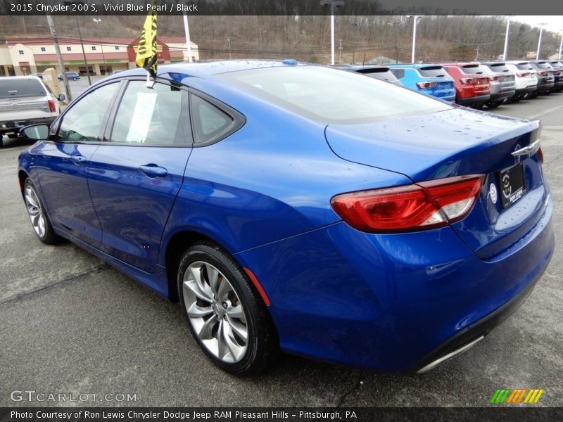 Vivid Blue Pearl / Black 2015 Chrysler 200 S