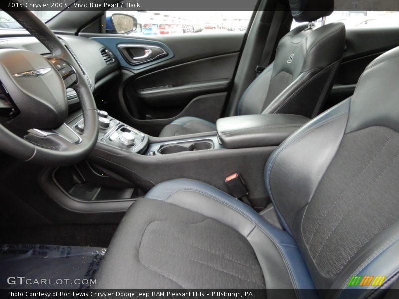Vivid Blue Pearl / Black 2015 Chrysler 200 S