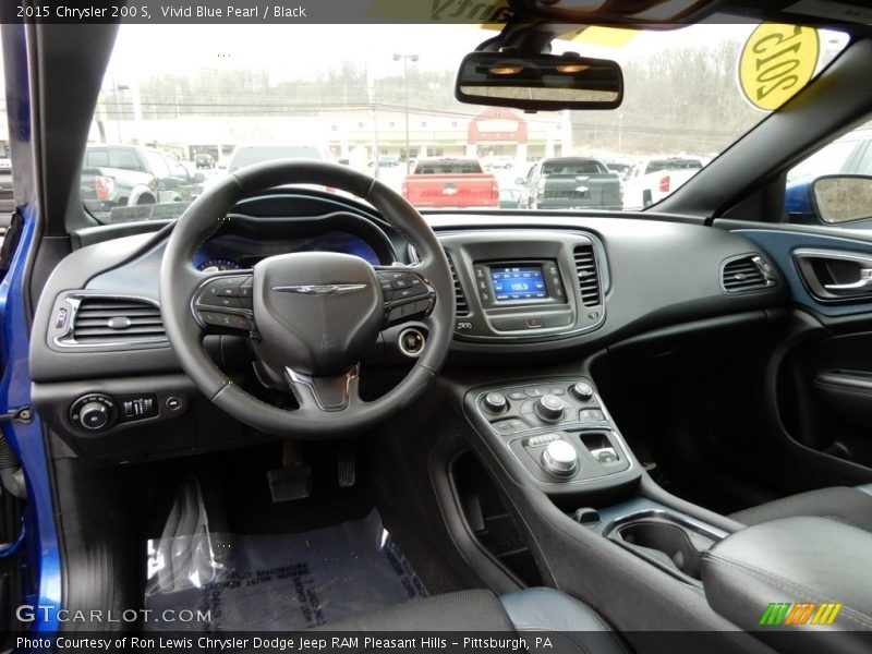 Vivid Blue Pearl / Black 2015 Chrysler 200 S