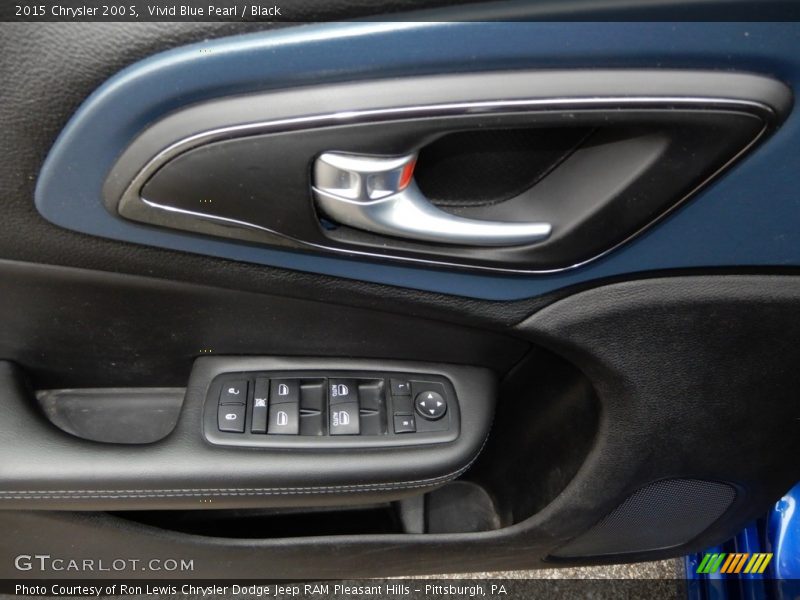 Vivid Blue Pearl / Black 2015 Chrysler 200 S