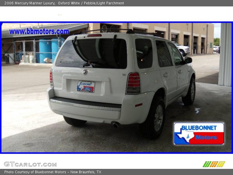 Oxford White / Pebble/Light Parchment 2006 Mercury Mariner Luxury