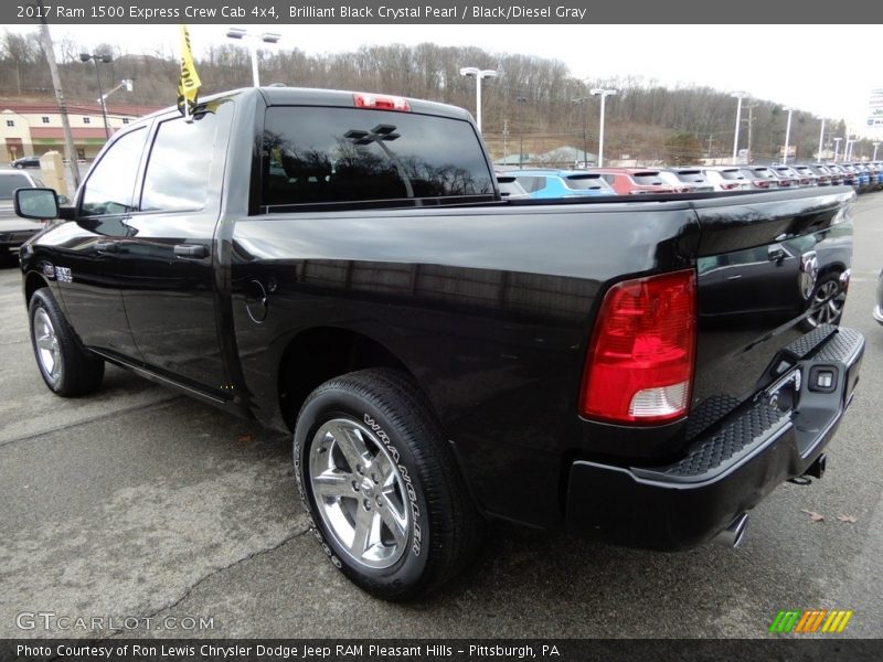 Brilliant Black Crystal Pearl / Black/Diesel Gray 2017 Ram 1500 Express Crew Cab 4x4