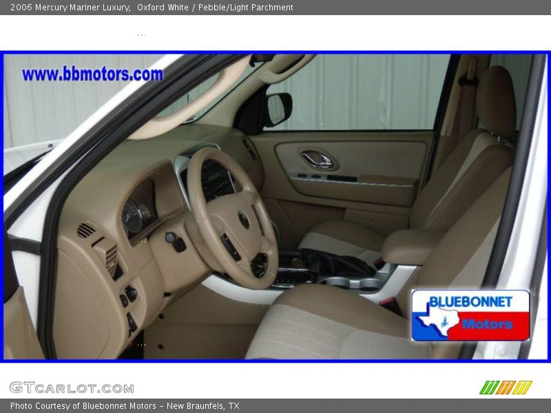 Oxford White / Pebble/Light Parchment 2006 Mercury Mariner Luxury