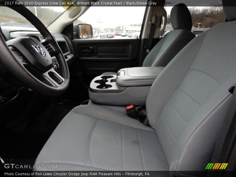 Brilliant Black Crystal Pearl / Black/Diesel Gray 2017 Ram 1500 Express Crew Cab 4x4
