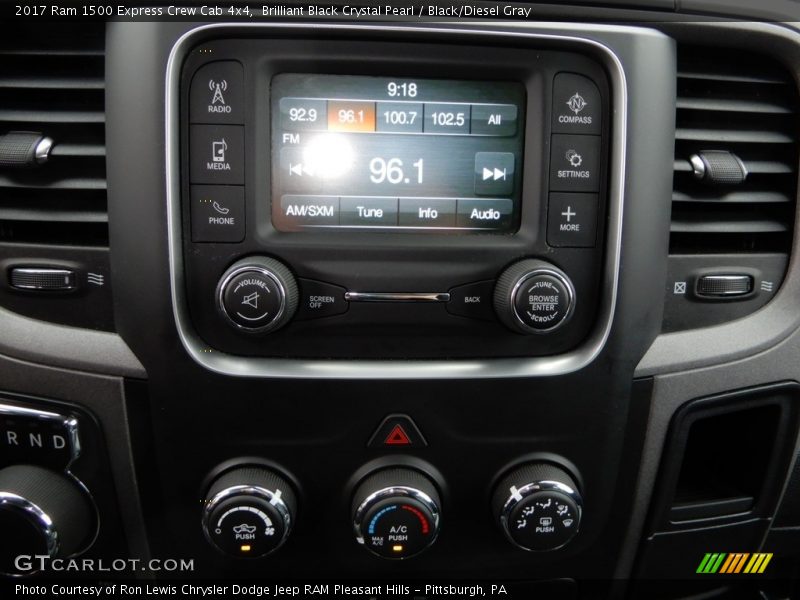 Brilliant Black Crystal Pearl / Black/Diesel Gray 2017 Ram 1500 Express Crew Cab 4x4