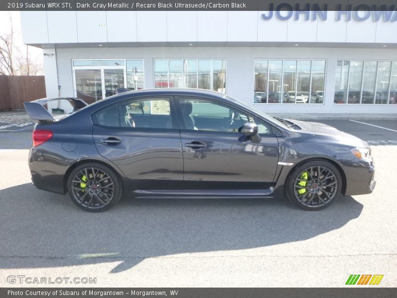 Dark Gray Metallic / Recaro Black Ultrasuede/Carbon Black 2019 Subaru WRX STI