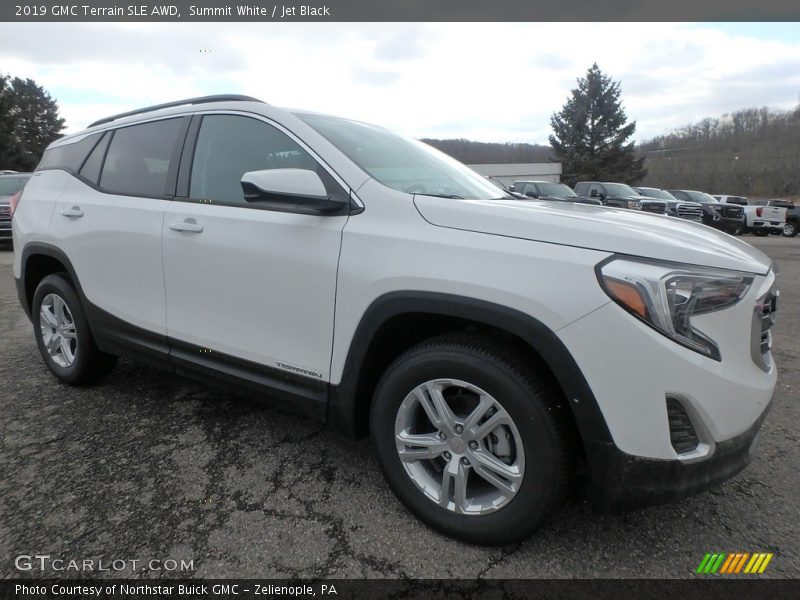 Summit White / Jet Black 2019 GMC Terrain SLE AWD