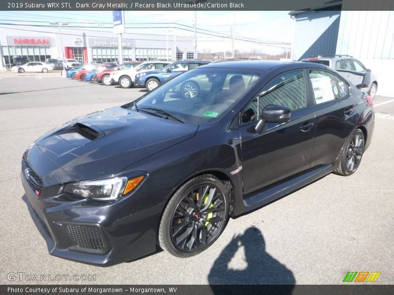 Dark Gray Metallic / Recaro Black Ultrasuede/Carbon Black 2019 Subaru WRX STI