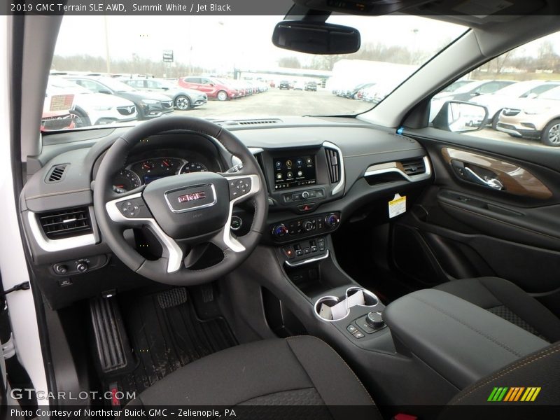 Summit White / Jet Black 2019 GMC Terrain SLE AWD