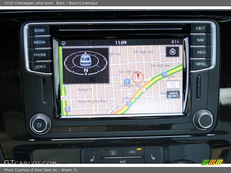 Navigation of 2016 Jetta Sport