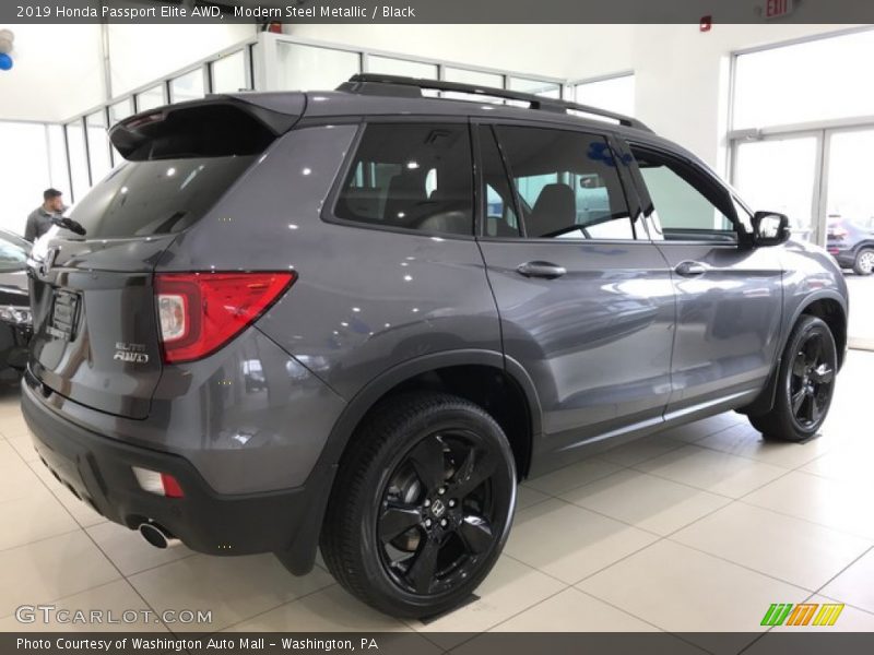 Modern Steel Metallic / Black 2019 Honda Passport Elite AWD