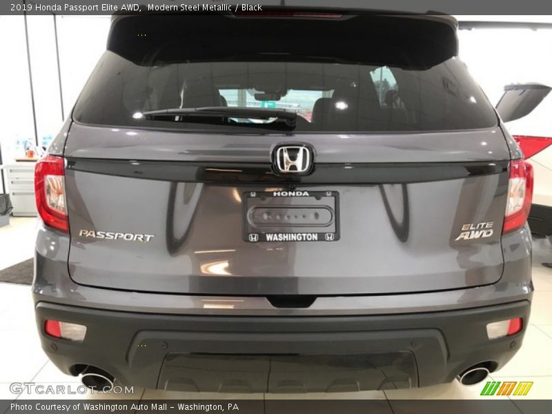 Modern Steel Metallic / Black 2019 Honda Passport Elite AWD