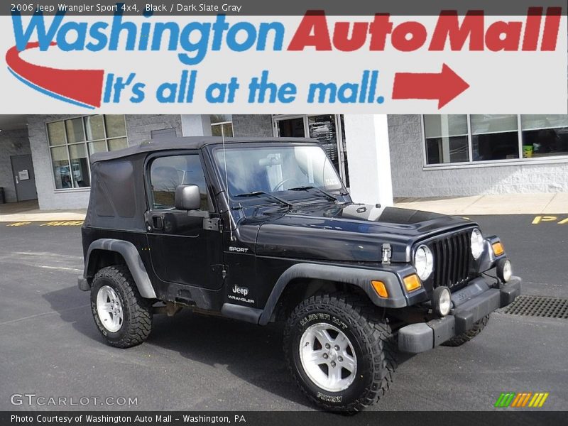 Black / Dark Slate Gray 2006 Jeep Wrangler Sport 4x4