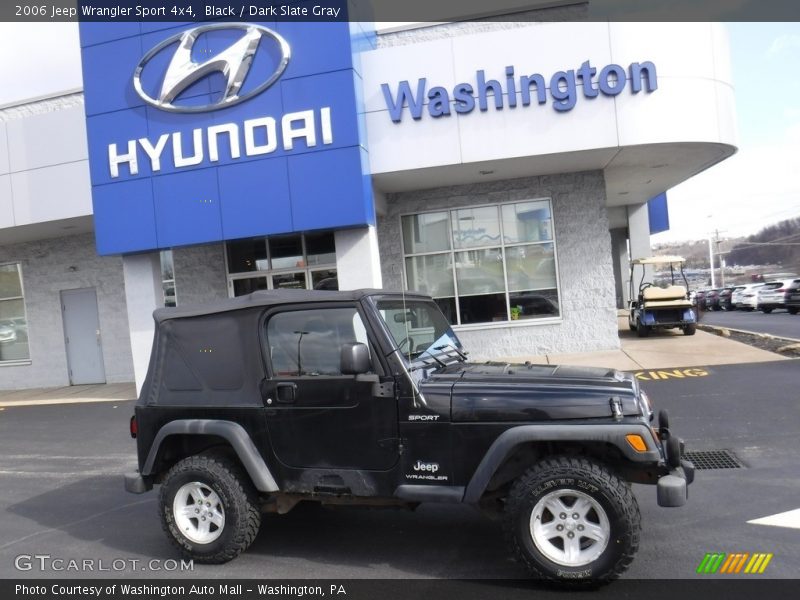 Black / Dark Slate Gray 2006 Jeep Wrangler Sport 4x4