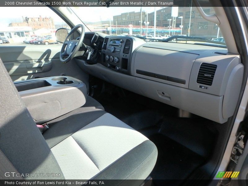 Silver Birch Metallic / Dark Titanium 2008 Chevrolet Silverado 1500 Work Truck Regular Cab