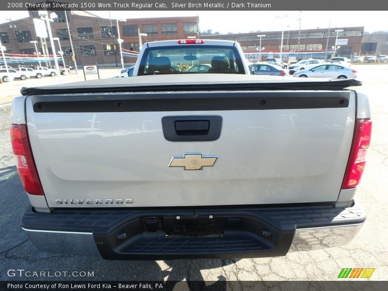 Silver Birch Metallic / Dark Titanium 2008 Chevrolet Silverado 1500 Work Truck Regular Cab