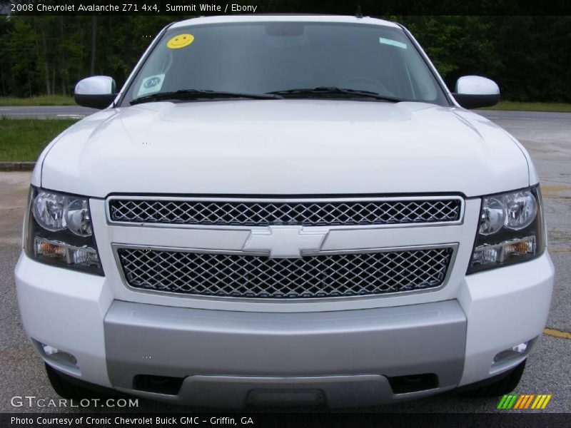 Summit White / Ebony 2008 Chevrolet Avalanche Z71 4x4